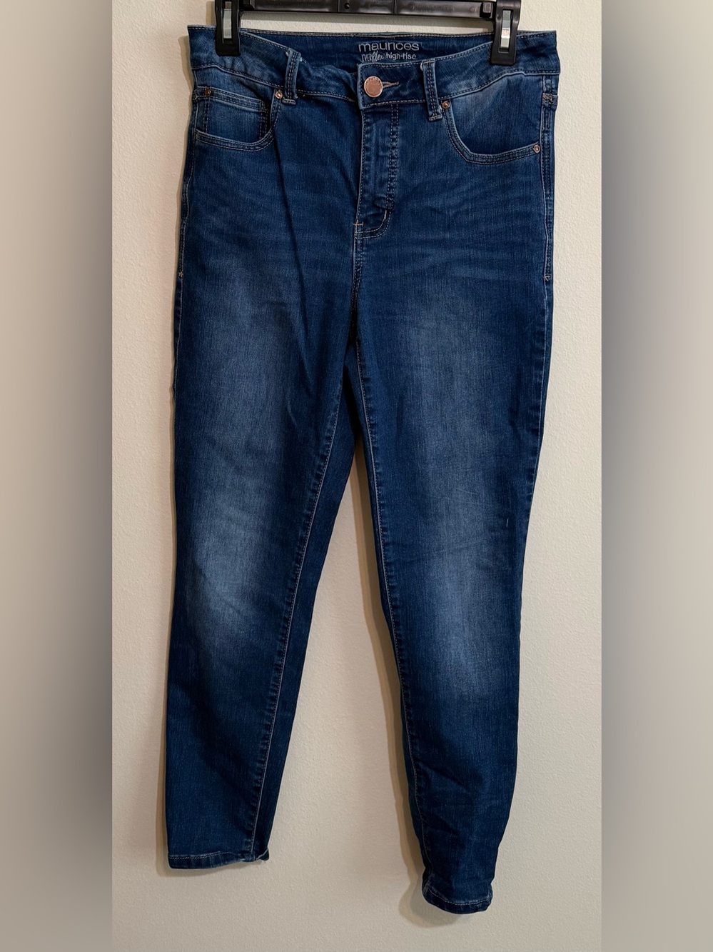 Maurices Women’s Indigo Stretch High-Rise Everflex Skinny Jeans 10 Short